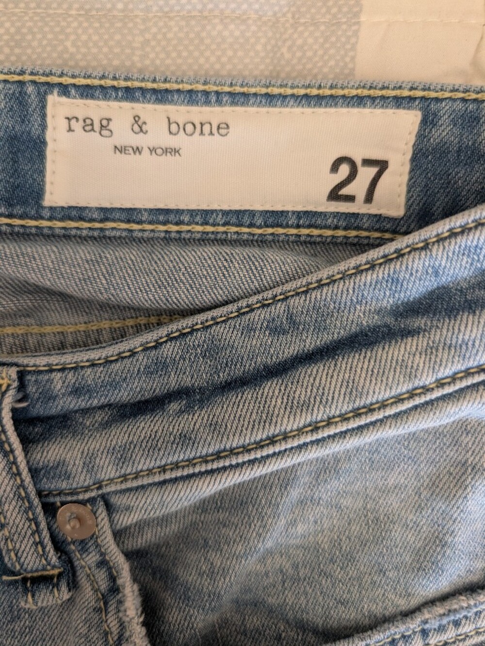 Rag & Bone Womens 27 Dre Low Rise Slim Boyfriend Denim Jeans Classic Chic - Picture 7 of 9